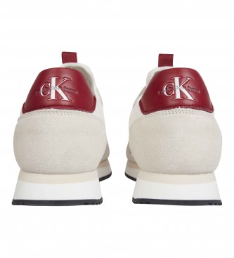 Calvin Klein Zapatillas de Piel Runner Sock blanco