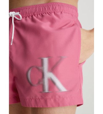 Calvin Klein Short Swimsuit with Pink Drawstring