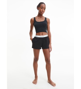 Calvin Klein Short de pyjama en coton moderne noir