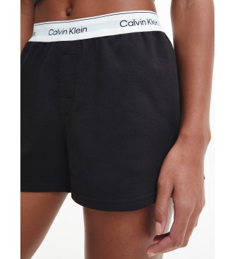 Calvin Klein Short de pyjama en coton moderne noir