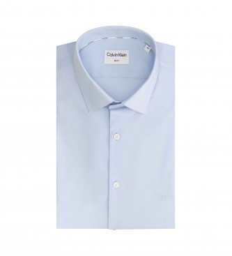 Calvin Klein Blue poplin slim fit shirt