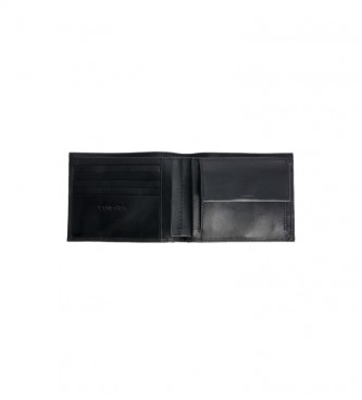 Calvin Klein Portafoglio in pelle liscia nera