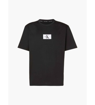 Calvin Klein T-shirt de algodão orgânico preto