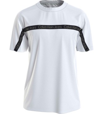 Calvin Klein T-shirt Logo Tape blanc