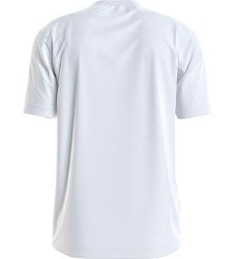 Calvin Klein T-shirt con logo a nastro bianca