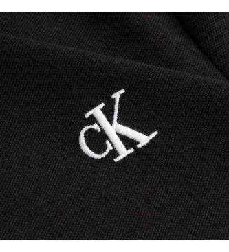 Calvin Klein Camisa plo magra preta