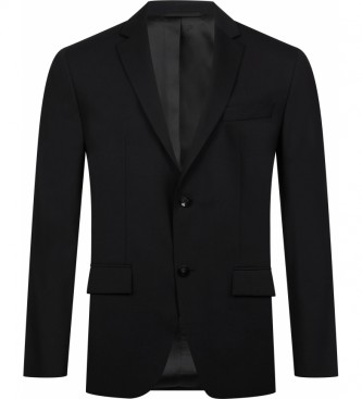 Calvin Klein Eng anliegender Mantel CK schwarz