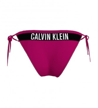 Calvin Klein Biquíni de corda Lado de fundo roxo Tiue 