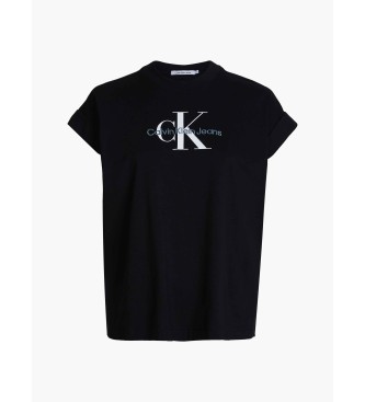 Calvin Klein Loses Hemd mit Monogramm schwarz