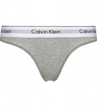 Calvin Klein Grey Cotton Modern Thong