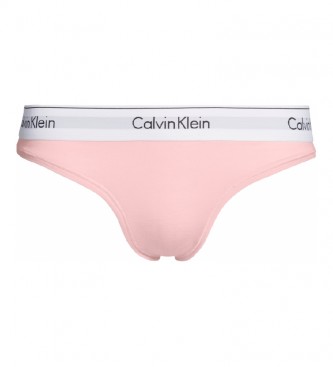 Calvin Klein Tanga Algodão Moderno Rosa