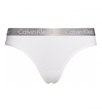 Calvin Klein String en coton rayonnant blanc