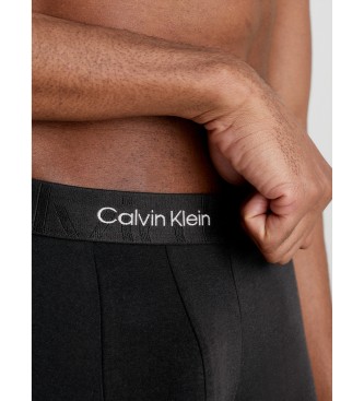 Calvin Klein Bóxer - Črna gravirana ikona