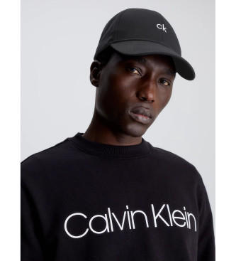 Calvin Klein Berretto nero in cotone organico