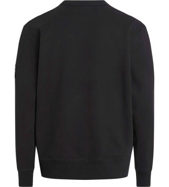 Calvin Klein Jeans Abzeichen Sweatshirt schwarz