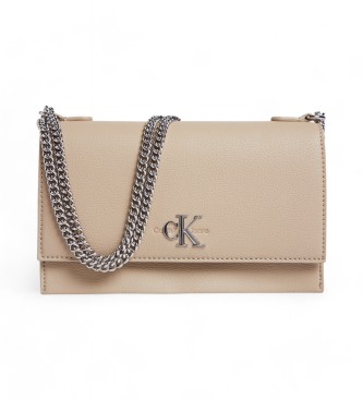 Calvin Klein Jeans Bolso Flap21 beige