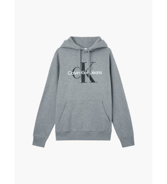 Calvin Klein Jeans Sweatshirt Hoodie Monogram grey