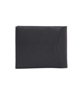 Calvin Klein Jeans Portefeuille en cuir Monogram Soft Bifold noir