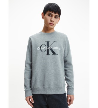 Calvin Klein Jeans Monograma Sweatshirt cinzento