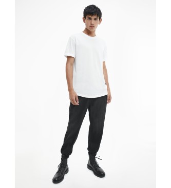 Calvin Klein Jeans Insgnia de algodo orgnico T-shirt branca