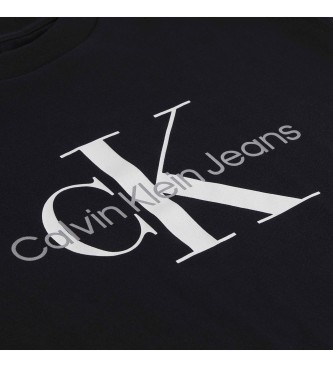 Calvin Klein Jeans Mais Tamanho Monograma T-shirt preta