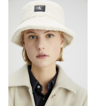 Calvin Klein White loopback fisherman's hat