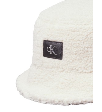 Calvin Klein White loopback fisherman's hat