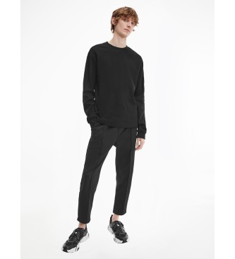 Calvin Klein Jeans Insignia langrmet Slim Fit T-shirt sort