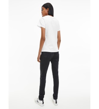 Calvin Klein Jeans Camiseta Slim Organic Cotton Logo blanco