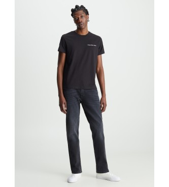 Calvin Klein Jeans T-shirt slim in cotone organico con logo nero