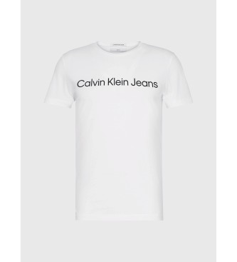 Calvin Klein Jeans T-shirt Slim Organic Cotton Logo white