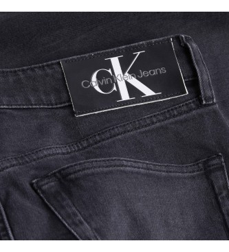 Calvin Klein Jeans Jean Slim Taper Taper preto