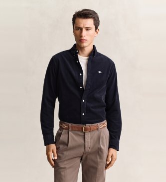Gant Chemise en velours côtelé Archive Shield marine