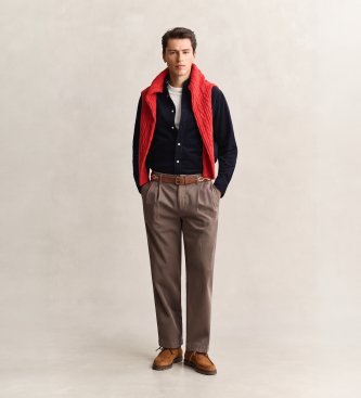 Gant Chemise en velours côtelé Archive Shield marine