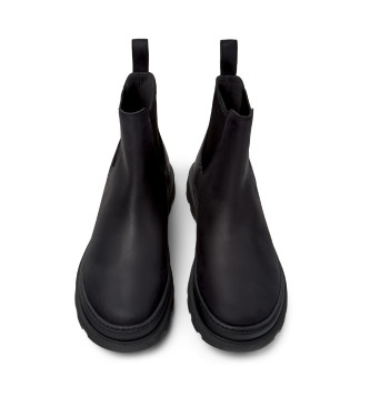 Camper Stivaletti in pelle nera Brutus