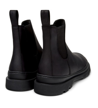 Camper Stivaletti in pelle nera Brutus