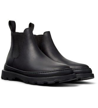 Camper Brutus Lederstiefelette schwarz