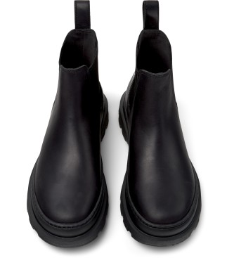 Camper Brutus Lederstiefelette schwarz