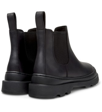Camper Brutus Lederstiefelette schwarz