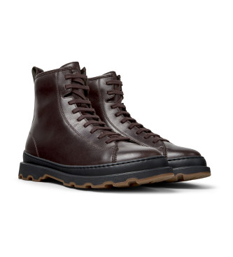 Camper Stivaletti alla caviglia in pelle marrone scuro Brutus