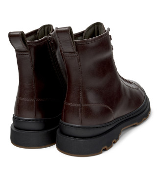 Camper Stivaletti alla caviglia in pelle marrone scuro Brutus
