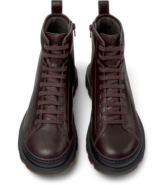 Camper Brutus braune Lederstiefeletten