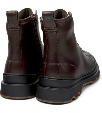 Camper Brutus braune Lederstiefeletten