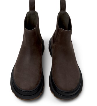 Camper Brutus braune Lederstiefeletten