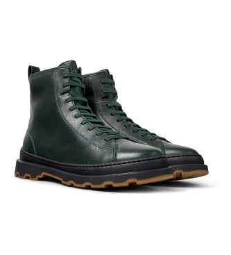 Camper Stivaletti in pelle verde Brutus