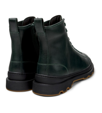 Camper Stivaletti in pelle verde Brutus