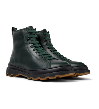 Camper Stivaletti in pelle verde Brutus