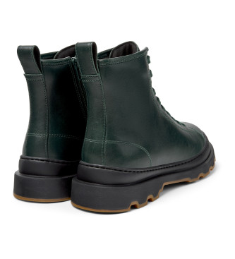 Camper Stivaletti in pelle verde Brutus