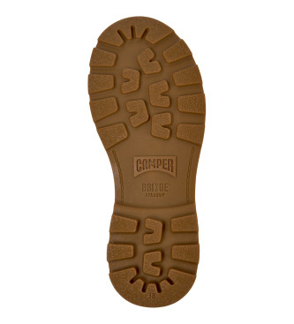 Camper Stivaletti in pelle verde Brutus