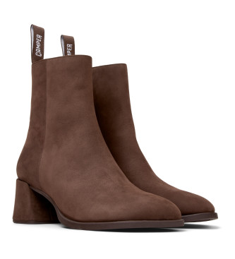 Camper Braune Kora Lederstiefeletten